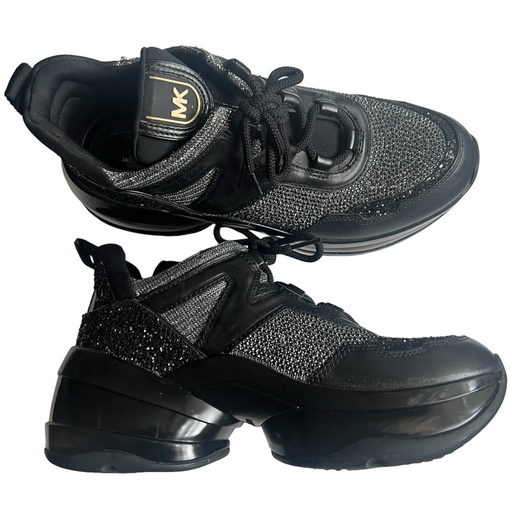 Michael Kors Glitter Olympia Extreme Trainer Sneaker Size 9